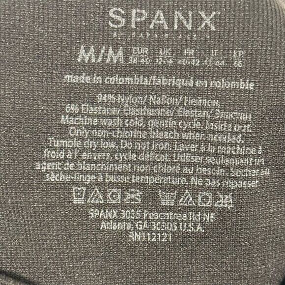 Spanx Black High Rise Shaping Leggings Women’s M Compression Slimming Pants - Picture 3 of 3